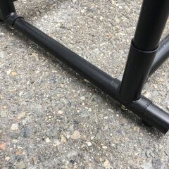 JM20448S)2連ハンガーラック 幅：約87cm 高さ：約99～163cm  奥行：約43cm 中古品【取りに来られる方限定】の画像