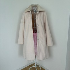 〔 earth 〕コート ベビーピンク M【訳あり品】の画像