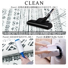 洗えるラグ　140×200の画像