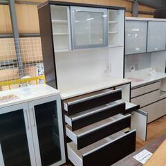 【愛品倶楽部柏店】NITORI ニトリ 2枚スライド扉キッチンボード レジューム120KB 幅120cmの画像