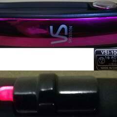 美品 ヴィダルサスーン ◆ ストレート アイロン VSI-1009/PJ ◇ ヘアアイロン ヘアケア 携帯 軽量 コンパクト 縮毛 くせ毛 ◆ Vidal Sassoonの画像