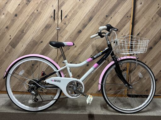ダイワ MARGI 22インチ 子供用自転車 ホワイト/ピンク