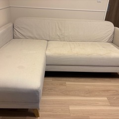 IKEA 3人掛けカウチソファの画像