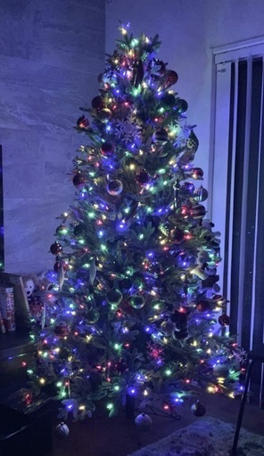 【商談中】クリスマスツリー 220cm 電飾・飾り付き・箱あり　コストコ