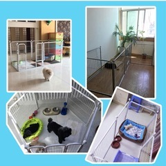 折り畳みペットフェンスサークルの画像