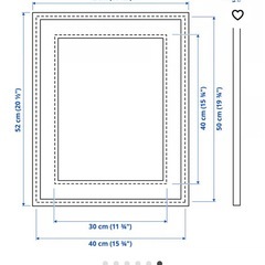 額縁 IKEA クノッペング フレーム A3 B3 の画像