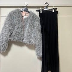 ロングスカート　プリーツスカートの画像