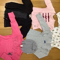 サイズ100 女の子　秋冬服　サイズアウト品18点セットの画像