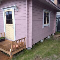 ログハウスもらってくださいの画像