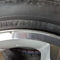 165/60R14(YOKOHAMA ECOS) 『★スズキ純正アルミホイール』 ✕ 4本の画像