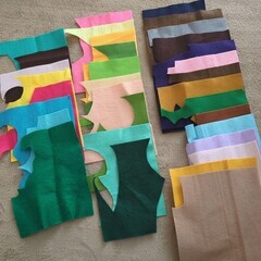 フェルト　多数　小さいものから新品までの画像