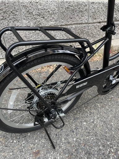 ?新車?20インチ　ミニベロ　アサヒサイクル　ブライトデイ　SHIMANO/外装6段変速　LEDオートライト　マットブラック　　