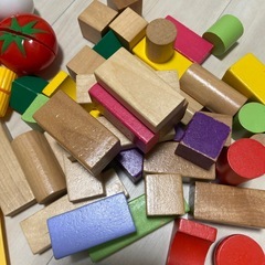 おもちゃ 積み木 ままごと セットの画像