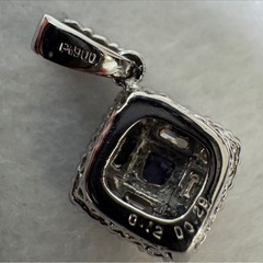 pt アレキサンドライト0.12ct ダイヤモンド0.29ct ペンダントトップ　新品未使用品の画像