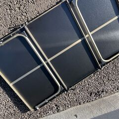 クイックキャンプ アウトドアテーブル ウッド柄 キャリーバッグ付の画像