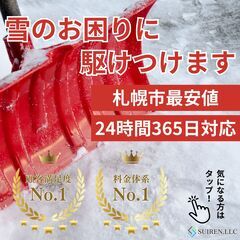 最短即日作業！除雪、雪下ろし、雪庇落とし、氷割り等の雪の事…