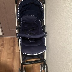 西松屋 AB型兼用 ベビーカー ネイビー の画像