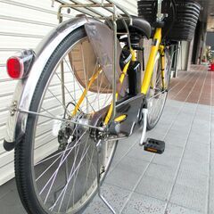 中古自転車 パナソニック 電動アシスト自転車 BE-ELD637Y 内装3段変速 26インチ 大容量16Ah バッテリー長押5点灯 最大83km走行可 通勤 通学 近所のお出掛けなどにの画像