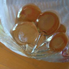 中古【ガラス製 SOGA GLASS フルーツバスケット】果物／菓子入れの画像