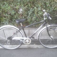 整備済み中古自転車　27インチ　税別￥11.800-　外装６段　LEDオートライト　ブラック1118の画像