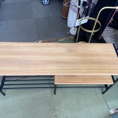 【リサイクルサービス八光】幅100㎝　白井産業　テレビ台  ナチュラルブラウン 43V型対応 ローボード リナチュラ RNT-4510の画像