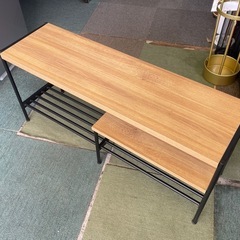 【リサイクルサービス八光】幅100㎝　白井産業　テレビ台  ナチュラルブラウン 43V型対応 ローボード リナチュラ RNT-4510の画像