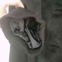 レディース　コート　ブラック　黒　冬服　Ｌサイズの画像
