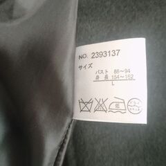 レディース　コート　ブラック　黒　冬服　Ｌサイズの画像