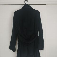 レディース　コート　ブラック　黒　冬服　Ｌサイズの画像