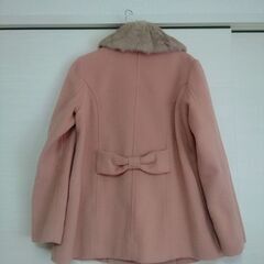 セシル・マクビー　レディース　コート　ファー付き　冬服　Мサイズ　ピンクの画像