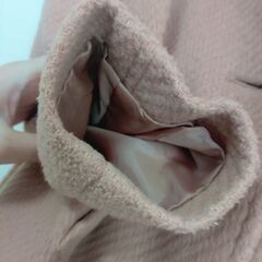 セシル・マクビー　レディース　コート　ファー付き　冬服　Мサイズ　ピンクの画像