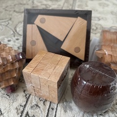 ウッディインテリア雑貨5個セットの画像