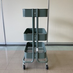 【府中市再生家具】No.341 スチールワゴンの画像