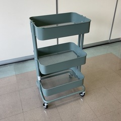 【府中市再生家具】No.341 スチールワゴンの画像