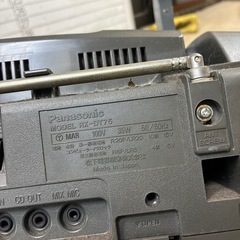 パナソニック　ポータブルCDシステム　カセットの画像