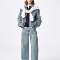  GU 
バレルレッグジーンズ 34inch　の画像