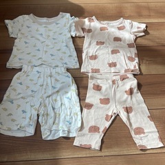 ベビー 肌着 ロンパース パジャマ まとめて 70 80cmの画像