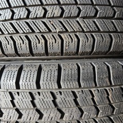 【良品】155/65R14 冬タイヤホイール付き　グッドイヤーアイスナビ　バリ溝　軽四　軽トラの画像