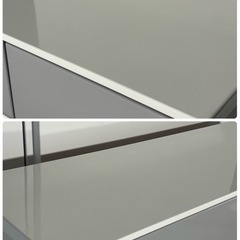 マルミツ 4段チェスト 1195mm エナメル ホワイト グレー バイカラー ニトリ 整理タンス 家具 札幌市白石区の画像