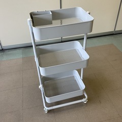 【府中市再生家具】No.342 スチールワゴンの画像