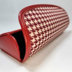 メガネケース女性用(人気の定番！千鳥格子柄ケース)￥1150➔￥1000の画像