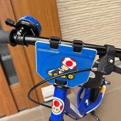 キックバイク　マリオ　ブルー　数回使用の画像