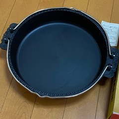 未使用　すき鍋　すき焼き　鉄鍋の画像