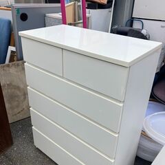 NITORI 5段収納 チェスト タンス 人気カラー ホワイト♬早い者勝ち♡の画像