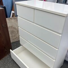 NITORI 5段収納 チェスト タンス 人気カラー ホワイト♬早い者勝ち♡の画像