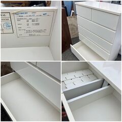 NITORI 5段収納 チェスト タンス 人気カラー ホワイト♬早い者勝ち♡の画像