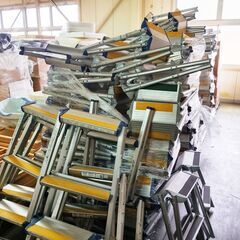 ハセガワ脚立2段　たくさんあります！1台2000円！！長谷川工業(Hasegawa) 天板幅広踏台 2段 SEW-6　倉庫　DIY 　家庭用 管理番号AN447AZの画像