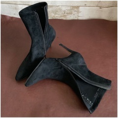 ショスール ラパン【24㎝】ショートブーツ☆クリーニングお手入れ済4233の画像