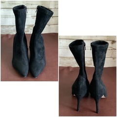 ショスール ラパン【24㎝】ショートブーツ☆クリーニングお手入れ済4233の画像