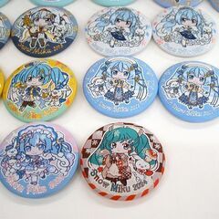 雪ミク スノーミク 缶バッジ コレクション 27個セット 2011～ 織り加工 布張り SNOW MIKU　☆ PayPay(ペイペイ)決済可能 ☆ 札幌市 豊平区 平岸 平岸店の画像